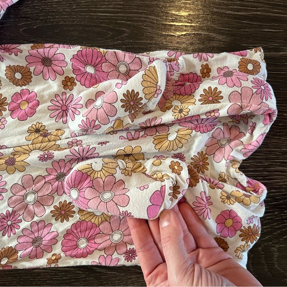 Angel Dear Floral Bamboo Footie size 6-9 months - Picture 2 of 3